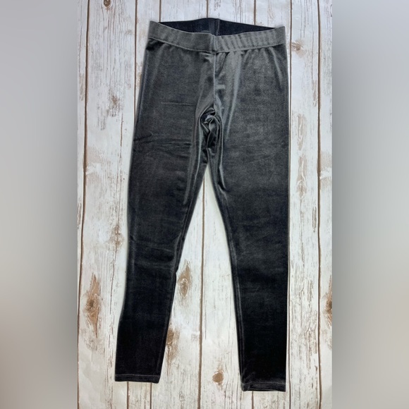 Women's Nordstrom Silver Grey Velvet Leggings Size S Small LIKE NEW - Picture 2 of 3